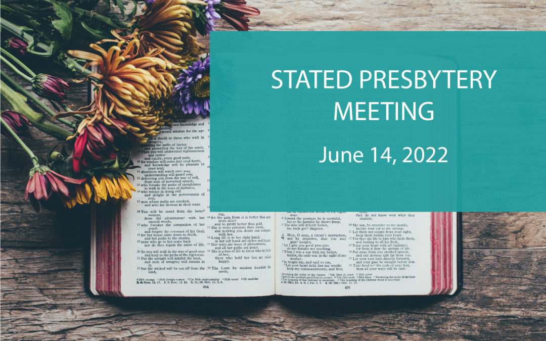 PREPARE: Points to prepare for 6/14 Stated Meeting in person