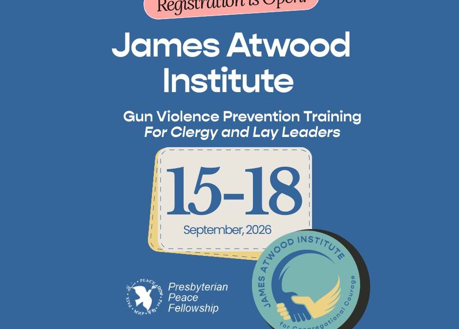 Save the Date: James Atwood Institute Gun Violence Prevention Training